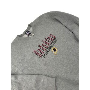 Pro Player Washington‎ Redskins Mens Large Sweatshirt Gray Vintage NFL Crewneck